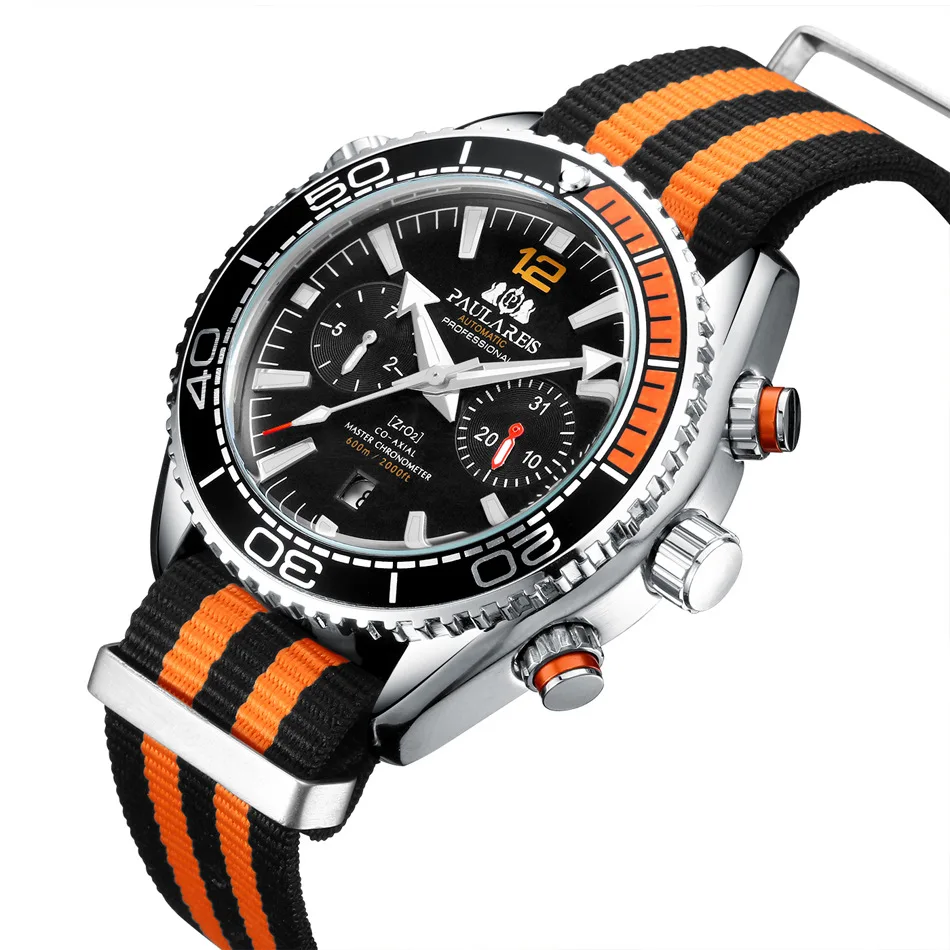 YD8 PAULAREIS Automatic mechanical luminous canvas rubber strap multifunctional men's watch AUTOMATIC WATCH
YD8 PAULAREIS Automatic mechanical luminous canvas rubber strap multifunctional men's watch AUTOMATIC WATCH