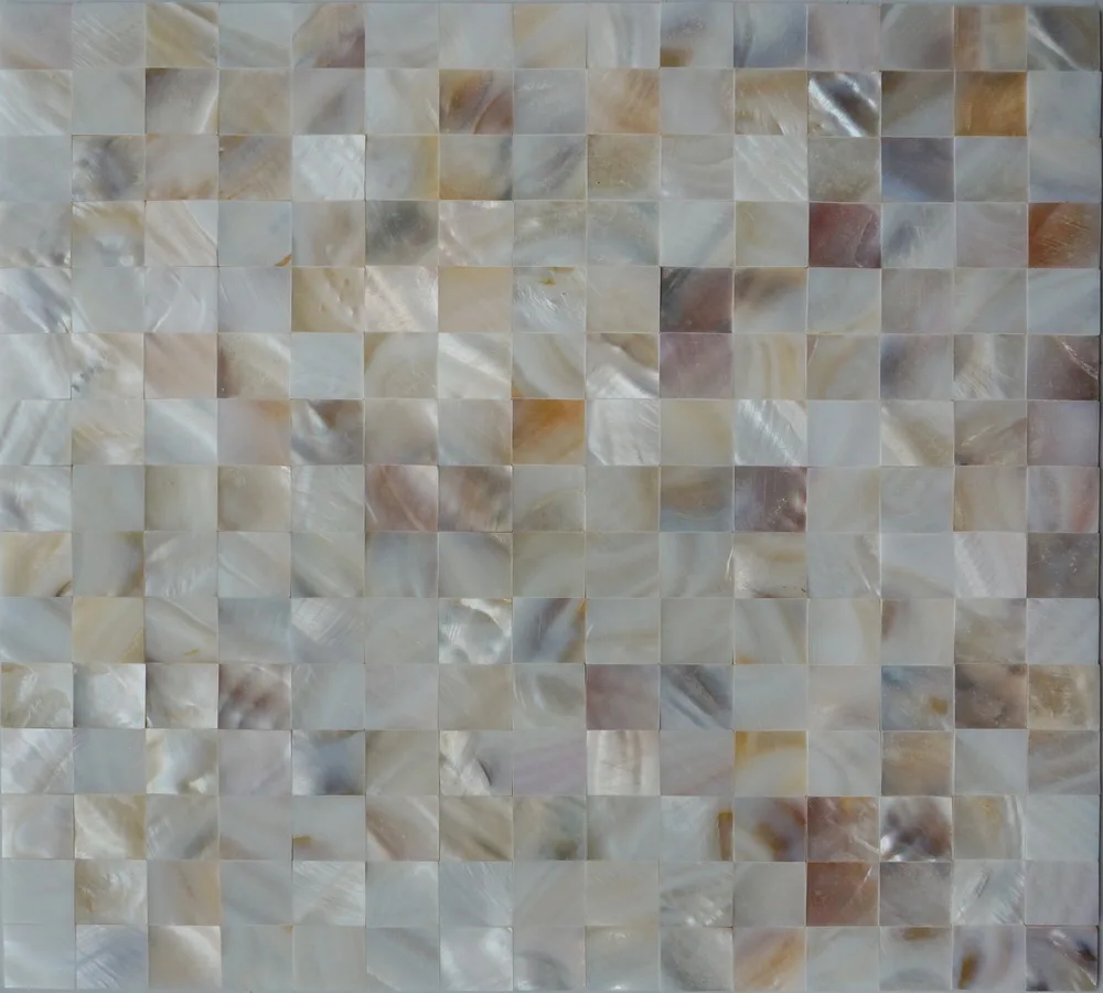 Mosaics White Tile Sea Shell Mosaic