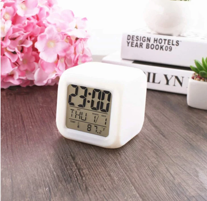 Low price clock student desktop LED Color Screen Children's 7 Color Digital Alarm Clock, Customized color
Low price clock student desktop LED Color Screen Children's 7 Color Digital Alarm Clock, Customized color