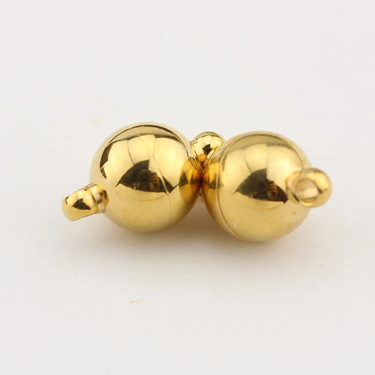JF1253 8mm 10mm 12mm silver gold plated high polished stainless steel round ball magnet strong magnetic jewelry clasps
JF1253 8mm 10mm 12mm silver gold plated high polished stainless steel round ball magnet strong magnetic jewelry clasps