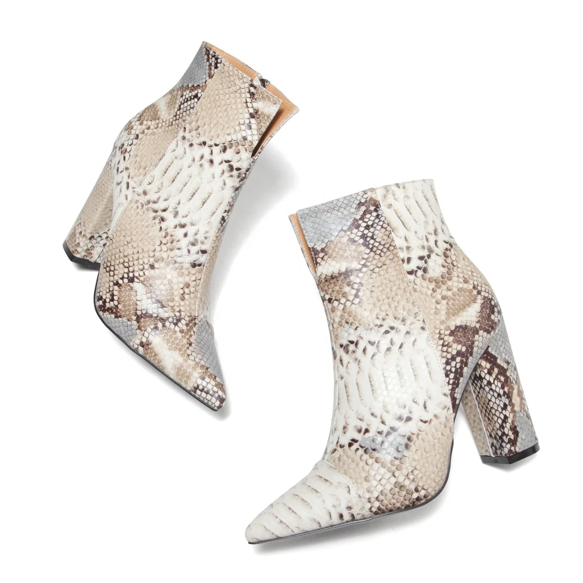 DLL Fashion Trendy high heel ankle boots women Snakeskin print plus size leather elegant casual ladies boots, As picture or customized make
DLL Fashion Trendy high heel ankle boots women Snakeskin print plus size leather elegant casual ladies boots, As picture or customized make