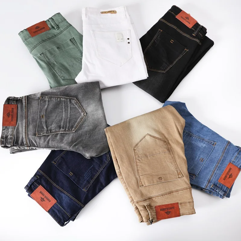 Mens Skinny Jeans Slim Elastic Small Straight Tube Color Trousers New Youth Trend Man's Jean
Mens Skinny Jeans Slim Elastic Small Straight Tube Color Trousers New Youth Trend Man's Jean