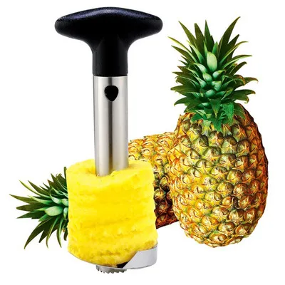 Stainless steel tools cutting pineapple corer cutter peeler pineapple slicer, Black/green/yellow
Stainless steel tools cutting pineapple corer cutter peeler pineapple slicer, Black/green/yellow