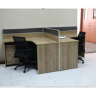 desktop workstation modular 2 person multi user computer desk