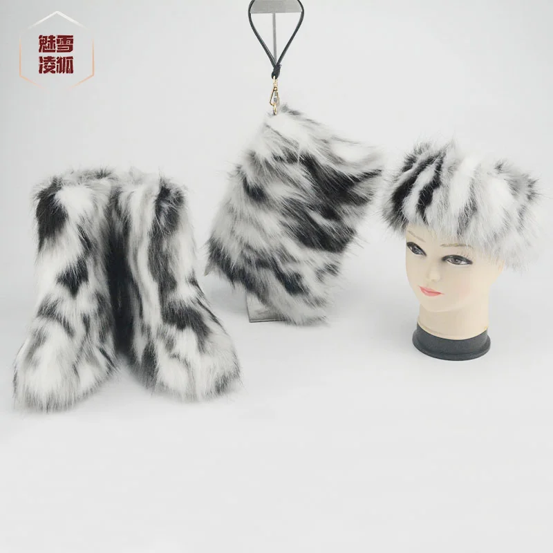 Furry Boots Winter Shoes Women Snow Boots With Bag Headband Luxury Fur Winter Boots, Customized color
Furry Boots Winter Shoes Women Snow Boots With Bag Headband Luxury Fur Winter Boots, Customized color