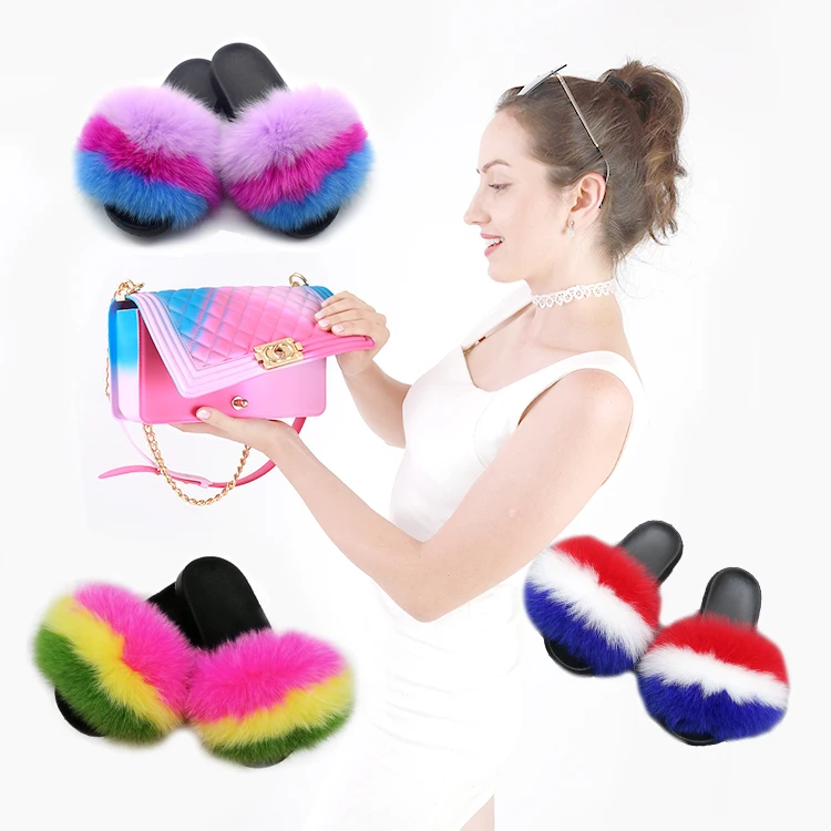 2020 summer fashionable fur flip flop slippers jelly beach bag set for women, As pictures show
2020 summer fashionable fur flip flop slippers jelly beach bag set for women, As pictures show