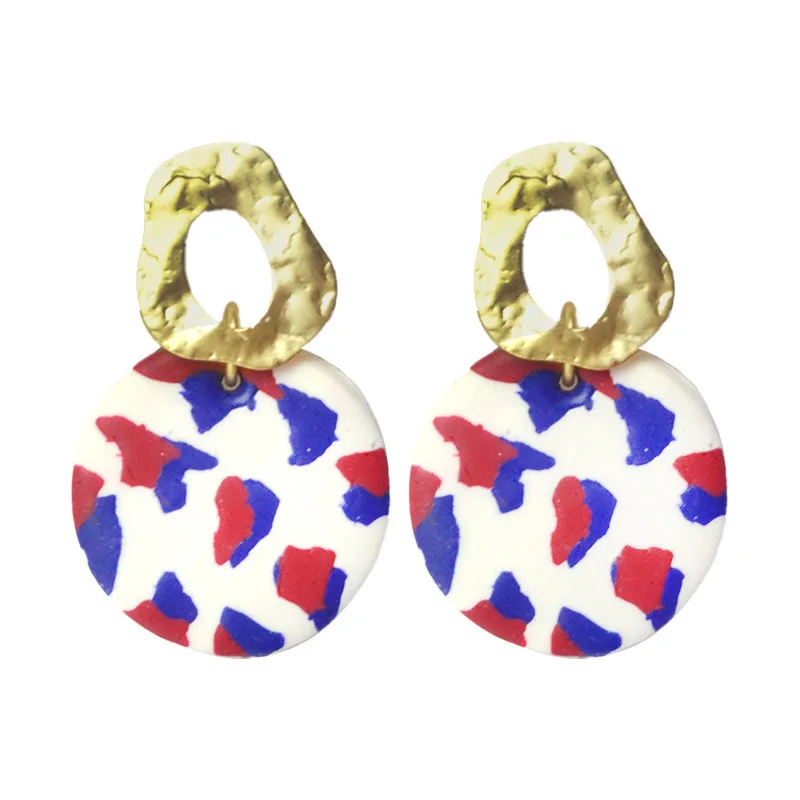 2021New Style Heart Shaped Pendant Earring Handmade Geometric Drop Polymer Clay Earrings, Picture
2021New Style Heart Shaped Pendant Earring Handmade Geometric Drop Polymer Clay Earrings, Picture