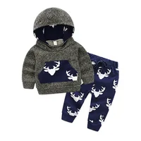 Children's spring and autumn style suit; boys' fashionable printed hooded sweater; trousers; casual sports two-piece suit
Children's spring and autumn style suit; boys' fashionable printed hooded sweater; trousers; casual sports two-piece suit