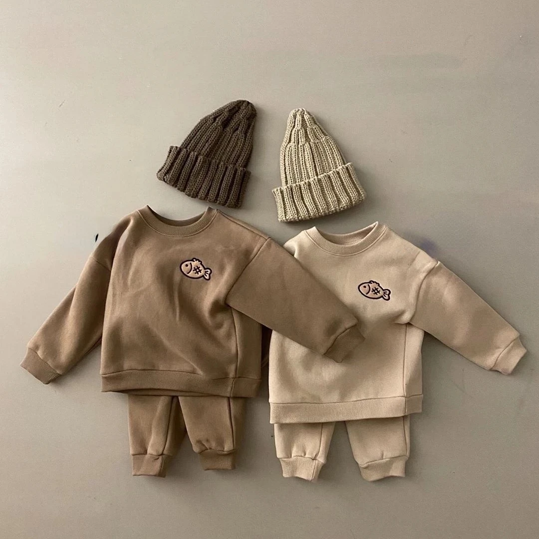 Baby Cute Clothe Sets Cartoon Fish Sweatshirt + Trousers 2pcs Suits Baby Boys Clothing for Girl Outwear, Brown/coffee
Baby Cute Clothe Sets Cartoon Fish Sweatshirt + Trousers 2pcs Suits Baby Boys Clothing for Girl Outwear, Brown/coffee