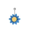 VRIUA NEW Top Brand Sunflower Flower Surgical Steel Belly Button Ring Navel Piercing Body Best Cute Wedding Pretty Jewelry