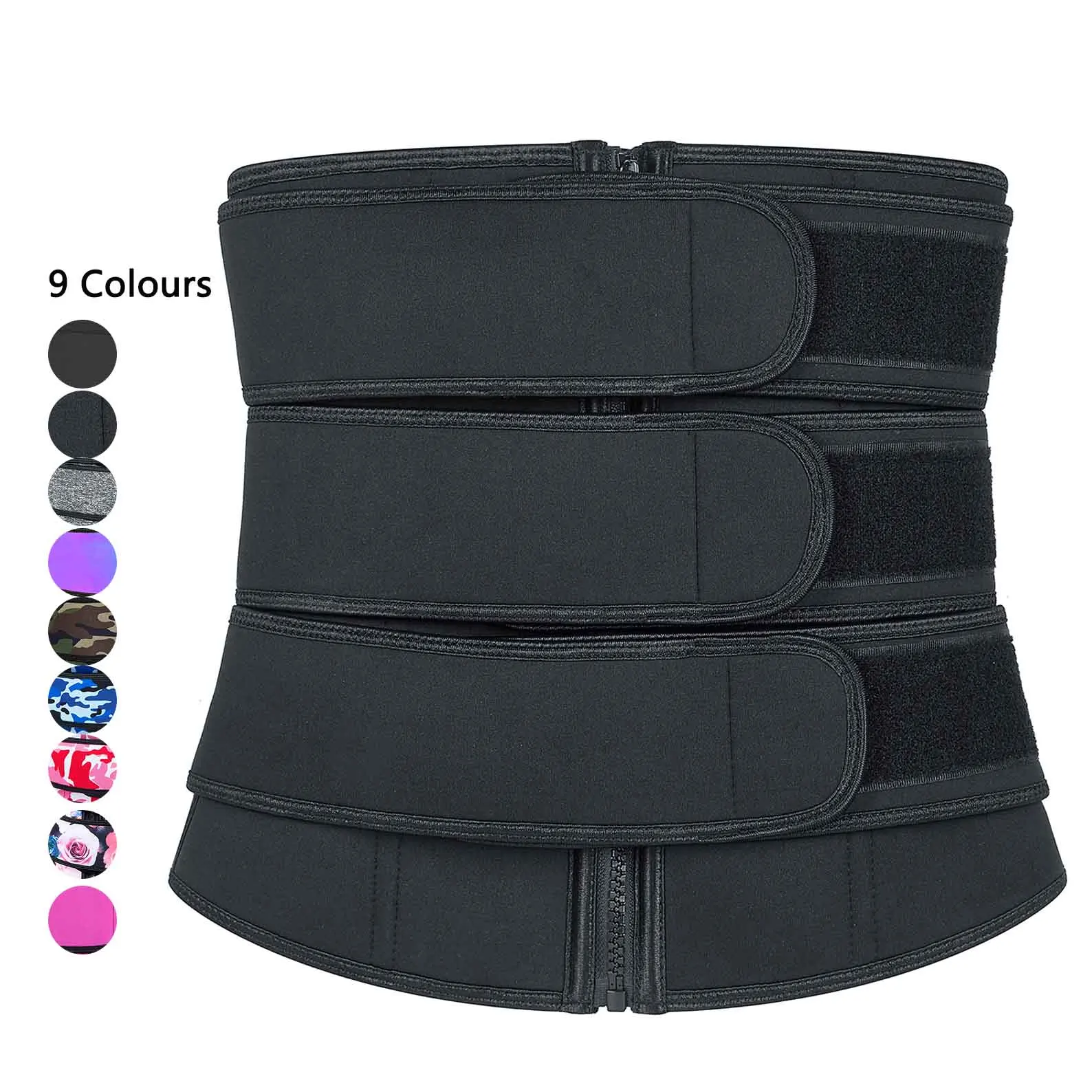 3 Straps Slimming Sports Waist Trainer Corset Trimmer Belt Waist Trainer Women Plus Size Shaper Shapewear With Zipper
3 Straps Slimming Sports Waist Trainer Corset Trimmer Belt Waist Trainer Women Plus Size Shaper Shapewear With Zipper