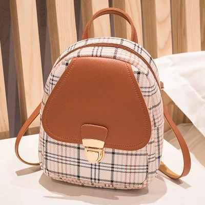 BG-0038 High Quality Fashion Trend Plaid Backpack Safety Travel Leisure Leather USB Small Girls Backpacks, As picture
BG-0038 High Quality Fashion Trend Plaid Backpack Safety Travel Leisure Leather USB Small Girls Backpacks, As picture
