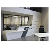 Modern beautiful design front table mar white office reception desk