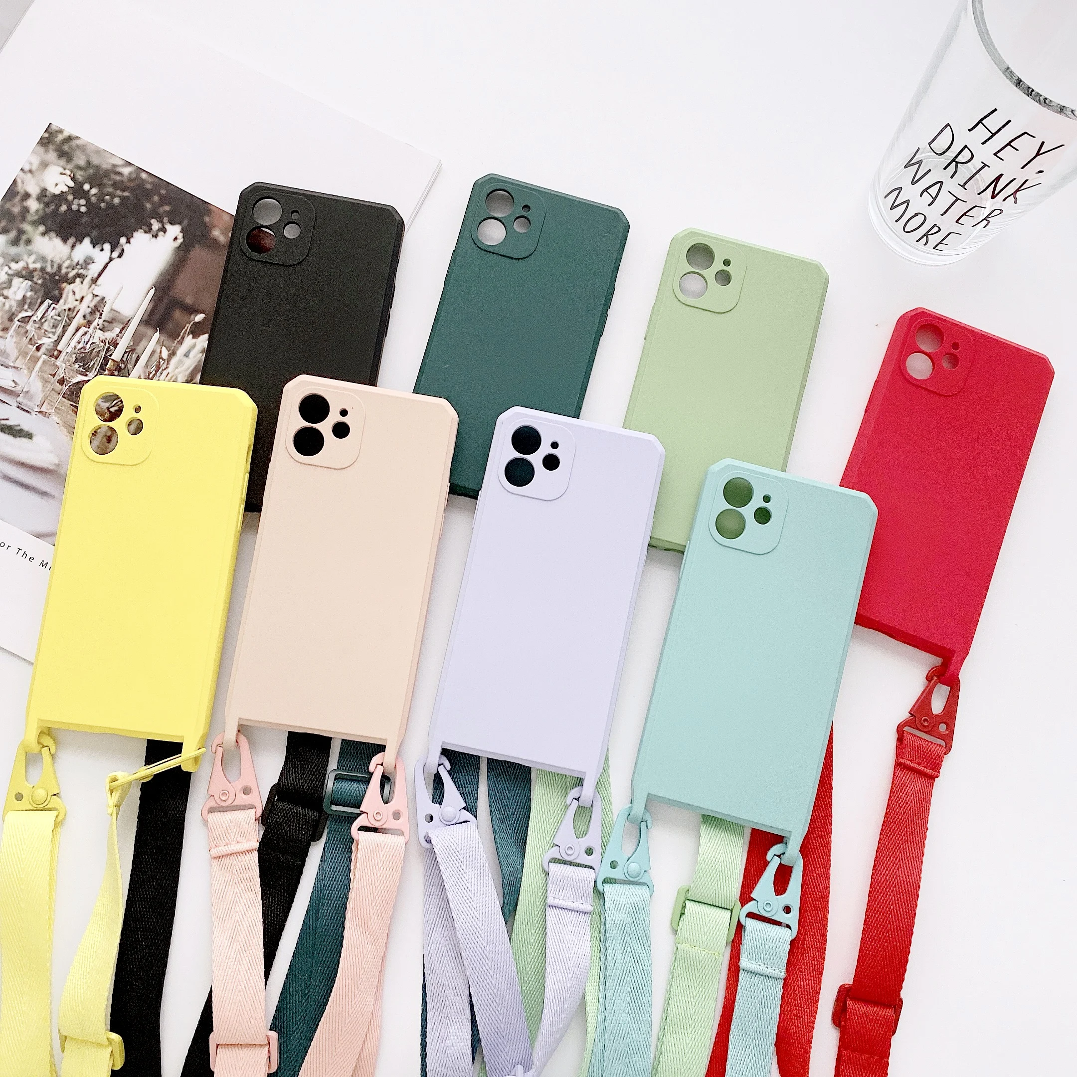 Mint Candy Color Macaroon Soft Silicone Phone Case With Strap True Rubber Matte Silicone Case With Shoulder Strap For Iphone 12
Mint Candy Color Macaroon Soft Silicone Phone Case With Strap True Rubber Matte Silicone Case With Shoulder Strap For Iphone 12