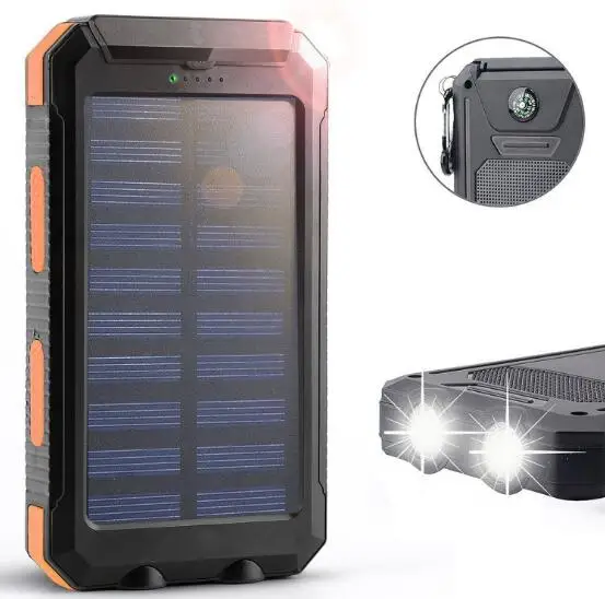 NEW Waterproof Solar Power Bank Dual USB Li-Polymer Solar Battery Charger Travel Power bank for All Phones
NEW Waterproof Solar Power Bank Dual USB Li-Polymer Solar Battery Charger Travel Power bank for All Phones