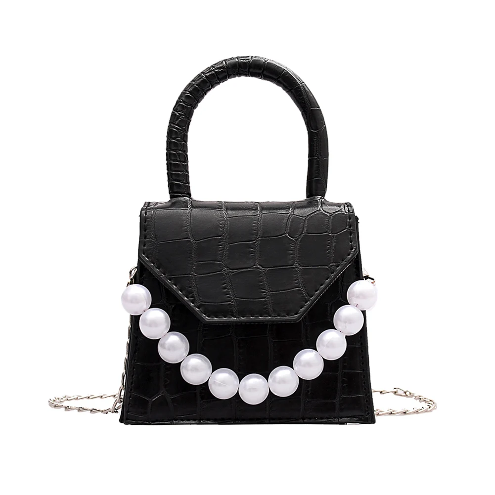 Pearl Handle Mini Design PU Leather Shoulder Bags For Women 2021 Stone Pattern Crossbody Bag Female Travel Handbags
Pearl Handle Mini Design PU Leather Shoulder Bags For Women 2021 Stone Pattern Crossbody Bag Female Travel Handbags