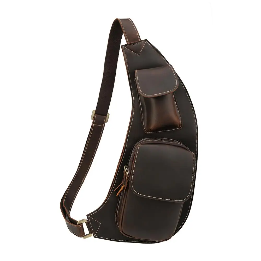 Tiding Crazy Horse Leather Big Chest Bag Mans Leather Sling Pack Crossbody Bags For Sports, Customized color
Tiding Crazy Horse Leather Big Chest Bag Mans Leather Sling Pack Crossbody Bags For Sports, Customized color