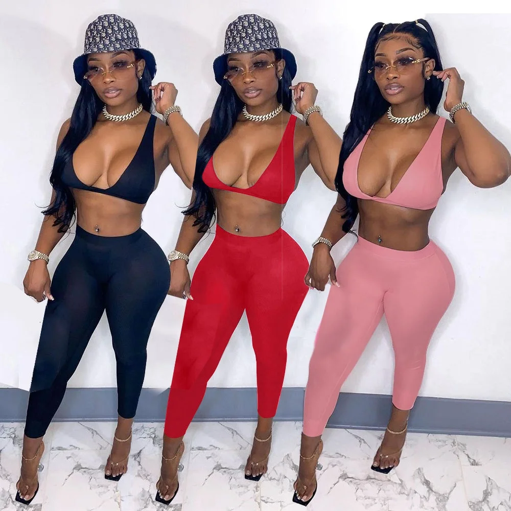 2021 Women Summer Sexy 2 Piece Set Clothing Jumpsuits Yoga Jogging Suit Leggings Sets Two Piece Pant For Ladies
2021 Women Summer Sexy 2 Piece Set Clothing Jumpsuits Yoga Jogging Suit Leggings Sets Two Piece Pant For Ladies