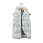 Mens Men Vest Men Trend Mens Polyester Sleeveless Winter Waistcoat Men Down Vest Hooded