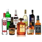 Fashion Vodka Vodka Bottle Fashion Custom Super Flint Vodka Spirits Wholesale Empty Black Liquor Whiskey Glass Bottle