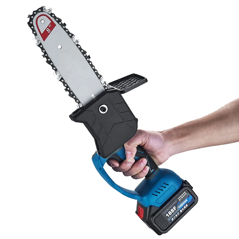 New Model 8 inch Portable 2 x Lithium Battery Cordless Man Roll for Wood Chain Non-slip Handle 8 inch Cordless Electric Chainsaw
New Model 8 inch Portable 2 x Lithium Battery Cordless Man Roll for Wood Chain Non-slip Handle 8 inch Cordless Electric Chainsaw