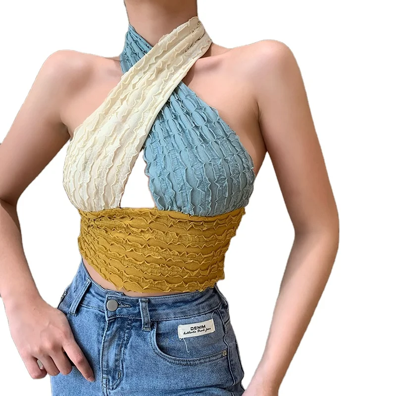 New Design Summer Three Color Women Sexy Tank Top Backless Off The Shoulder Ladies Fashion Halter Tank Top
New Design Summer Three Color Women Sexy Tank Top Backless Off The Shoulder Ladies Fashion Halter Tank Top