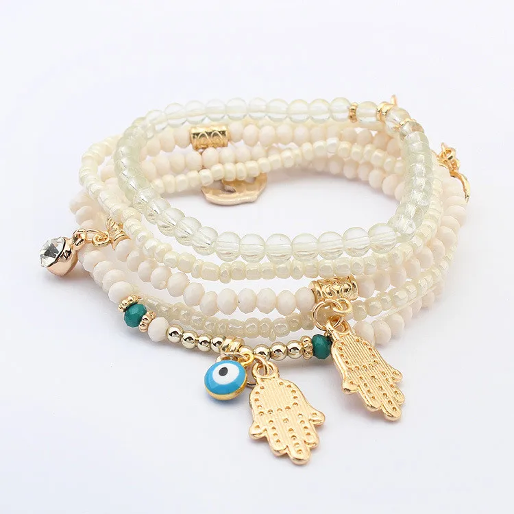 Personality Buddha Heart Beaded Female Ethnic Bracelet Bohemian Fashion Rice Bead Beaded Multilayer Elastic Bracelet, Silver,gold or custom
Personality Buddha Heart Beaded Female Ethnic Bracelet Bohemian Fashion Rice Bead Beaded Multilayer Elastic Bracelet, Silver,gold or custom