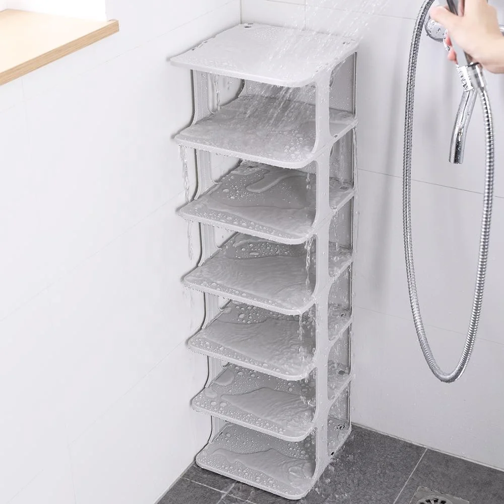 Amazon Hot design stackable folding door shoe rack plastic storage cabinet, Grey 
Amazon Hot design stackable folding door shoe rack plastic storage cabinet, Grey