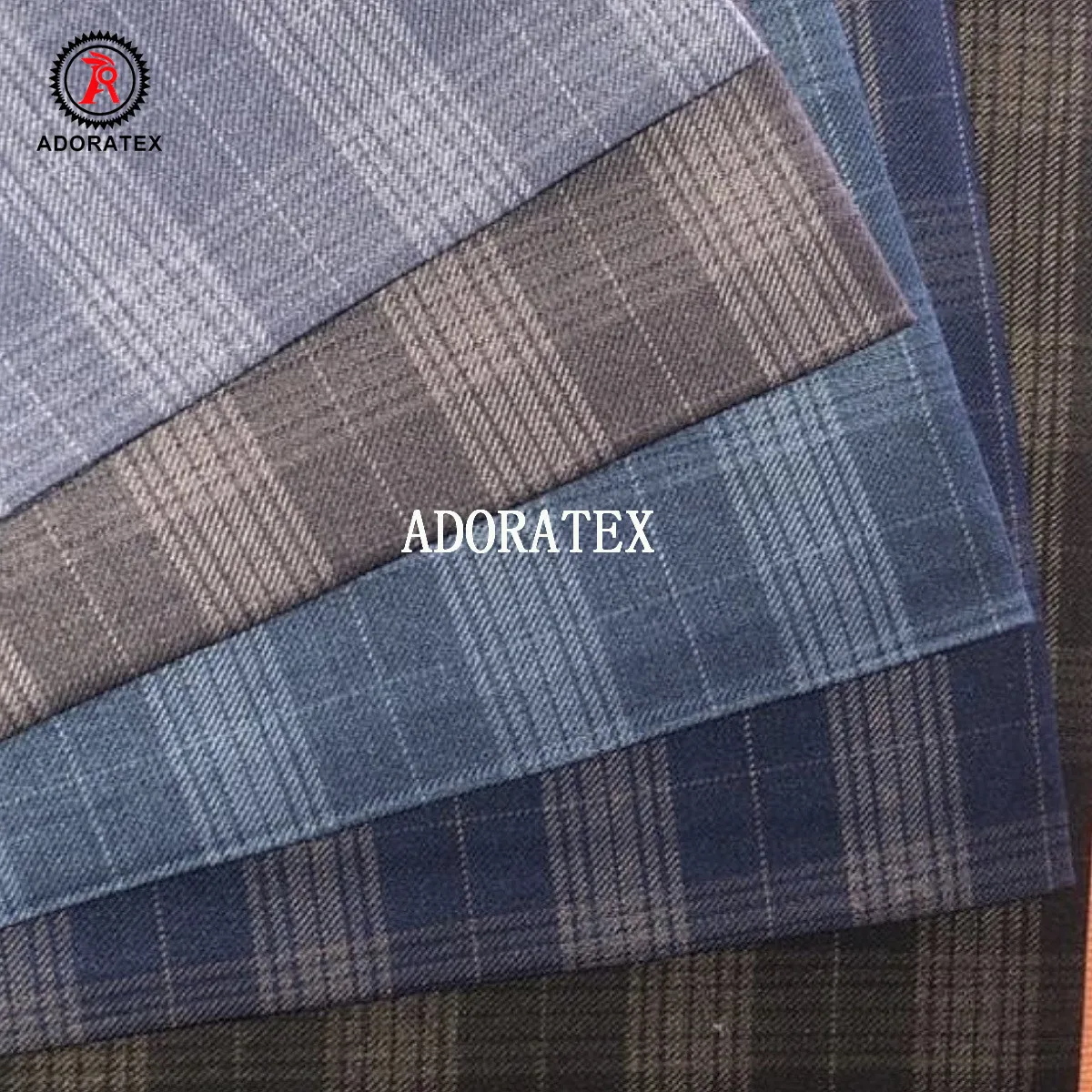 adoratex shining design viscose polyester tweed fabric