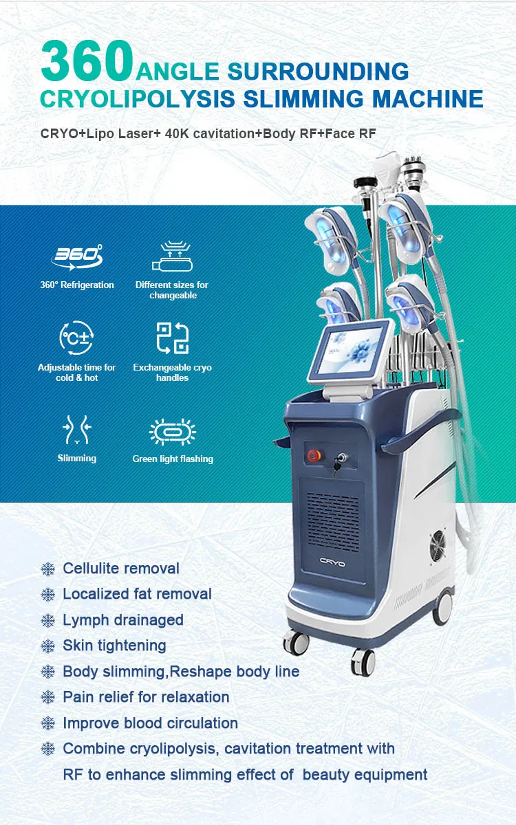 Multifunctional Coolsculpting Fat Freezing Machine Cryotherapy Body Slimming And Shaping Skin Tightening Cryo Slimming Machine