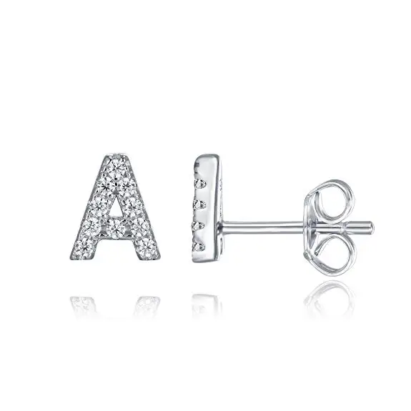 Amazon Fashion Alphabet Earrings 925 Sterling Silver CZ Diamond Stud Earrings Letter Earrings For Women
Amazon Fashion Alphabet Earrings 925 Sterling Silver CZ Diamond Stud Earrings Letter Earrings For Women