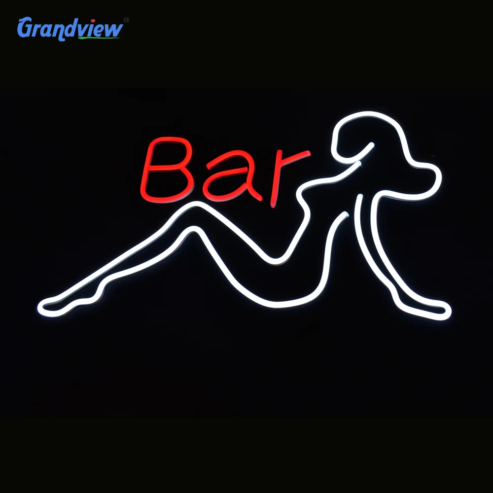 制造商定制小型便携式装饰 led 披萨霓虹灯标志