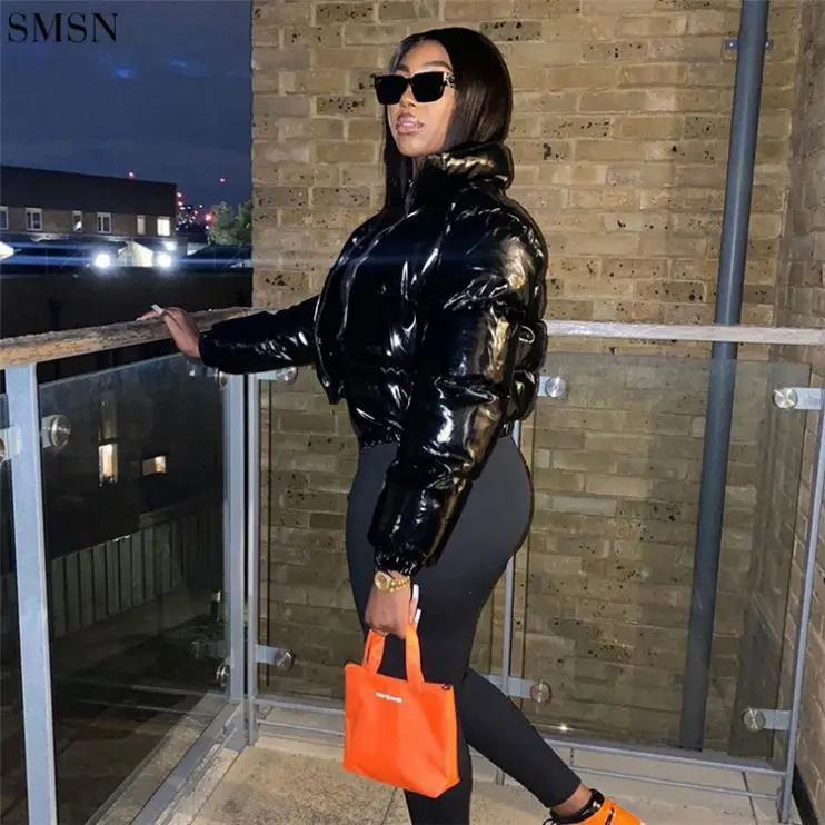 High Quality Winter Puff Jacket Woman Solid Color Zipper Mirror Leather Warm Padded Jacket
High Quality Winter Puff Jacket Woman Solid Color Zipper Mirror Leather Warm Padded Jacket
