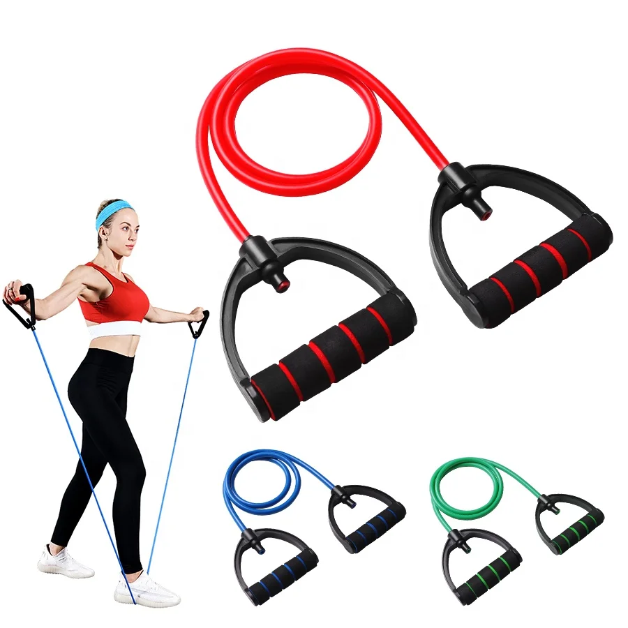 Private Label With Foam Handles Yoga Workout Sports Bands Fitness Exercise Pull Rope 120cm Elastic Resistance bands, Black green blue red yellow
Private Label With Foam Handles Yoga Workout Sports Bands Fitness Exercise Pull Rope 120cm Elastic Resistance bands, Black green blue red yellow