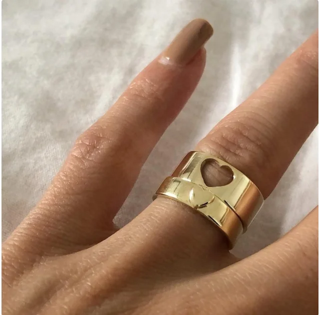 Wholesale Engagement Matching Rings Stainless Steel Jewelry Personalized Custom Couple Heart Ring Jewelry, Gold/silver/rose gold
Wholesale Engagement Matching Rings Stainless Steel Jewelry Personalized Custom Couple Heart Ring Jewelry, Gold/silver/rose gold
