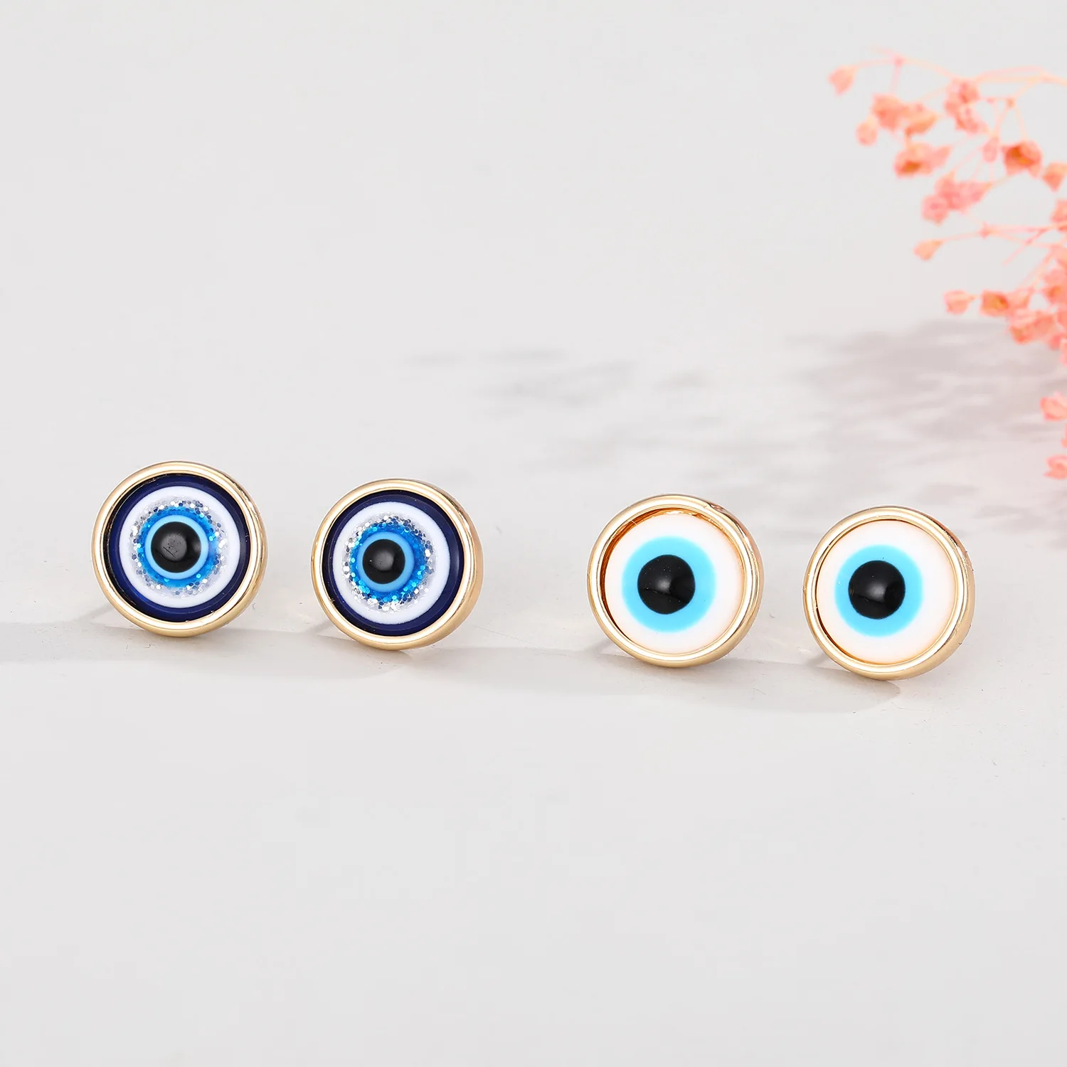 European American Fashion Evil Eyes Earrings Retro Boho Dripping Oil Blue Eye Stud Earrings Women Jewelry
European American Fashion Evil Eyes Earrings Retro Boho Dripping Oil Blue Eye Stud Earrings Women Jewelry