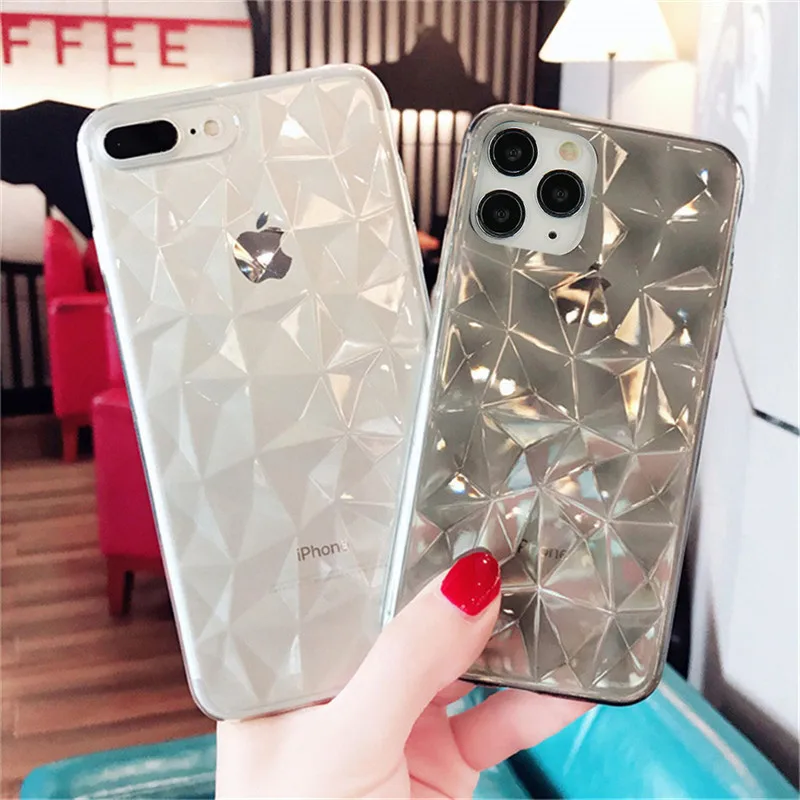 Transparent Diamond Texture Case For iPhone 11 11Pro X XR XS Max 7 8 Plus Clear Candy Color Soft TPU Silicone Back Cover
Transparent Diamond Texture Case For iPhone 11 11Pro X XR XS Max 7 8 Plus Clear Candy Color Soft TPU Silicone Back Cover