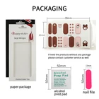 Beauty sticker New Design Nail Art Wrap Sticker Adhesive Transfer Nail stickers