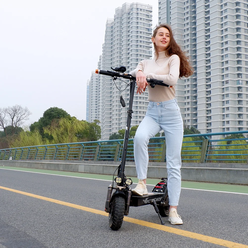 Eu Warehouse 10 Inch Long Distance Shock Absorbing Dual Drive 2000W 4000Wfoldable Off Road Electric Scooter
Eu Warehouse 10 Inch Long Distance Shock Absorbing Dual Drive 2000W 4000Wfoldable Off Road Electric Scooter