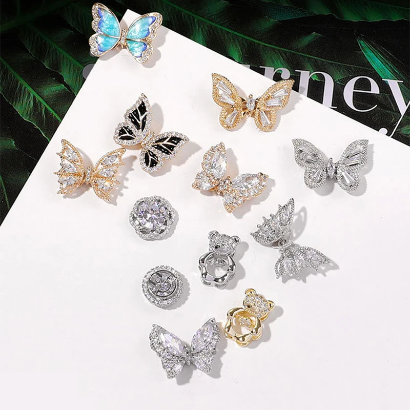 Nail Accessories Bigger Black Crystal 3D Bear Flying Butterfly Nail Art Rhinestones Charms For Nails, 12 colors
Nail Accessories Bigger Black Crystal 3D Bear Flying Butterfly Nail Art Rhinestones Charms For Nails, 12 colors