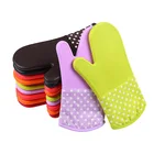 Gloves Silicone Manufacturer Heat Resistant Bbq Gloves Cooking Kitchen Silicone Gloves
