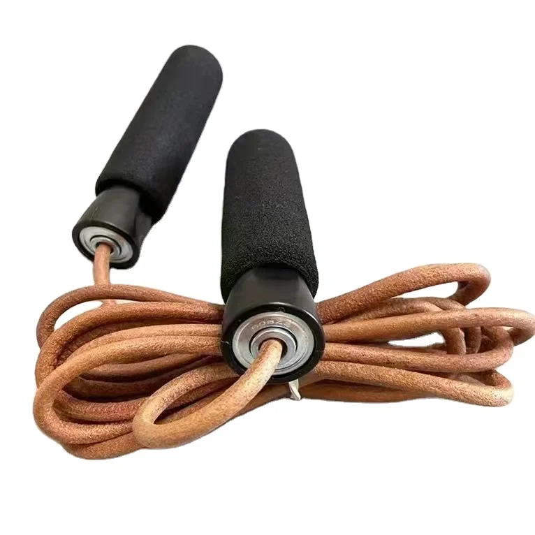 Cowhide wood handle cowhide skipping rope adjustable skipping rope bearing skipping rope
Cowhide wood handle cowhide skipping rope adjustable skipping rope bearing skipping rope