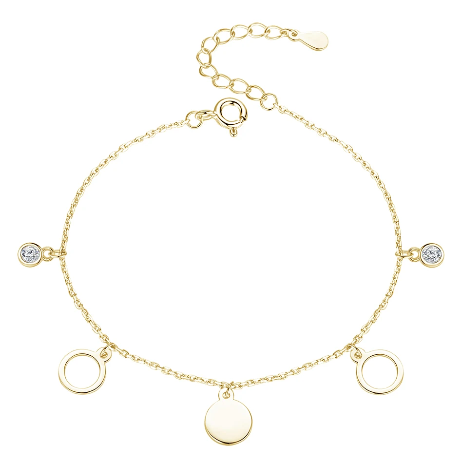 925 Sterling Silver 18k Gold Plated Cubic Zircon Coin Charm Bracelet For Woman Fashion Jewelry, Customized color
925 Sterling Silver 18k Gold Plated Cubic Zircon Coin Charm Bracelet For Woman Fashion Jewelry, Customized color