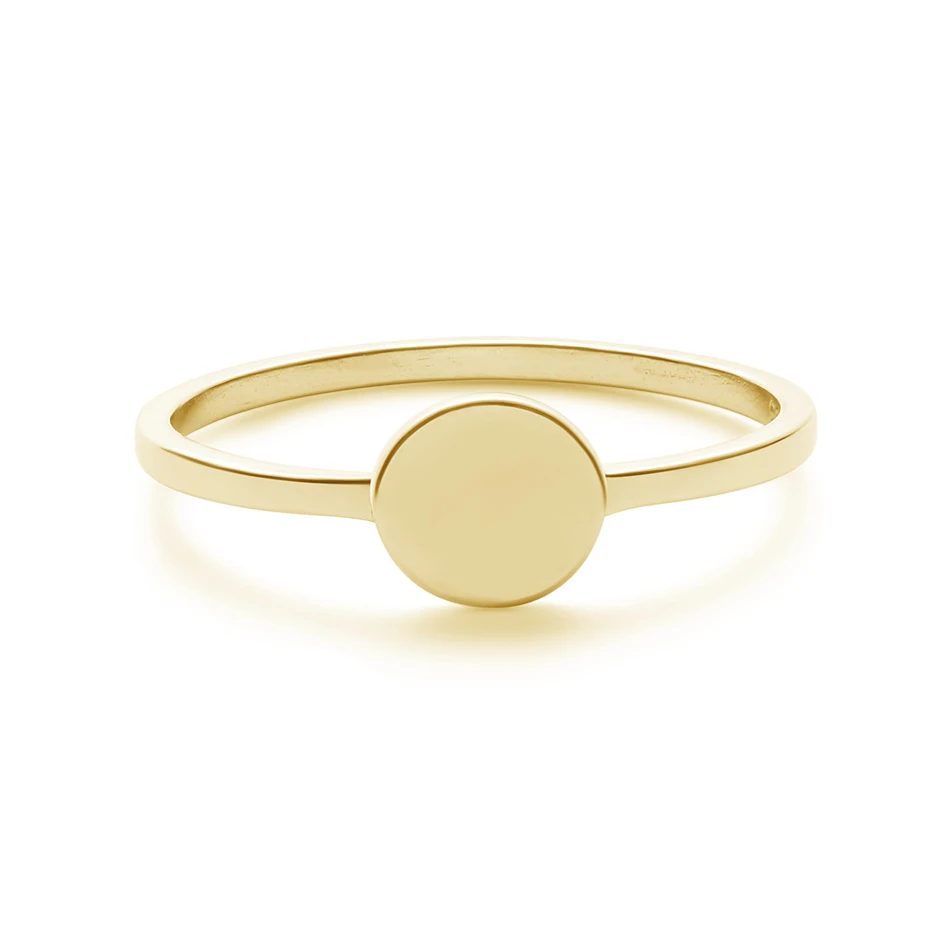 Rings Jewelry Women 18K Gold Plated Brass Fashion Simple Round Custom Band Signet Ring For Gift
Rings Jewelry Women 18K Gold Plated Brass Fashion Simple Round Custom Band Signet Ring For Gift