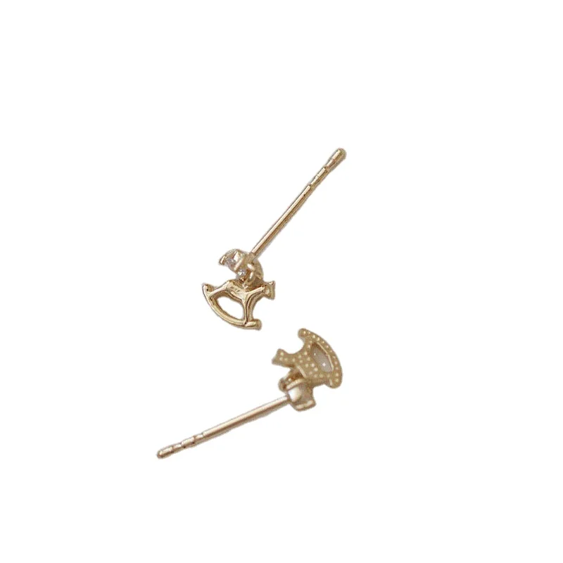 Factory price s925 sterling silver gold plated stud earrings small horse exquisite stud earrings, Picture
Factory price s925 sterling silver gold plated stud earrings small horse exquisite stud earrings, Picture