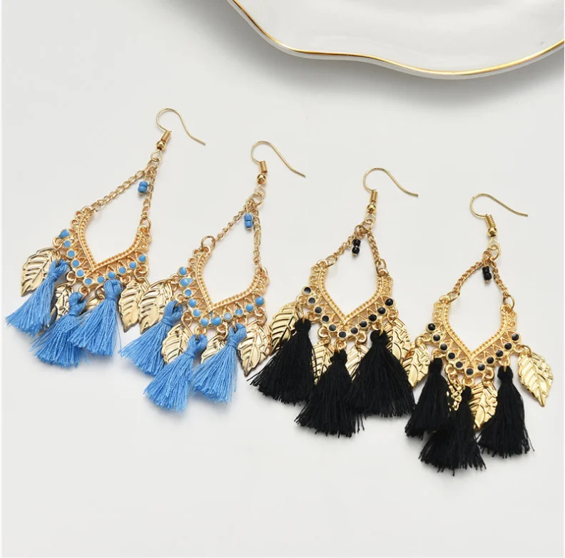 2022 Hot Sale Boho Tassels Leaves Long Female Earrings Vintage Retro Ethnic Style Bohemian Jewelry Earrings Wholesale
2022 Hot Sale Boho Tassels Leaves Long Female Earrings Vintage Retro Ethnic Style Bohemian Jewelry Earrings Wholesale
