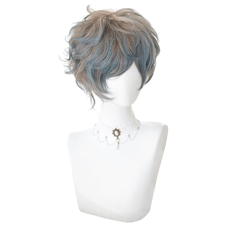 Linen Gradient Blue Short Men Synthetic Hair Wigs Wavy Prince Gentle Japanese Boy Natural Hair Head Wear Gray Black Male Wigs, Pic showed
Linen Gradient Blue Short Men Synthetic Hair Wigs Wavy Prince Gentle Japanese Boy Natural Hair Head Wear Gray Black Male Wigs, Pic showed