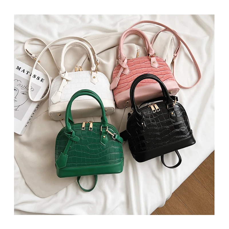 Bright PU Leather Shell Shape Women Tote Bags Elegant Crocodile Pattern Small Crossbody Bags High Sense Ladies Shoulder Handbags
Bright PU Leather Shell Shape Women Tote Bags Elegant Crocodile Pattern Small Crossbody Bags High Sense Ladies Shoulder Handbags