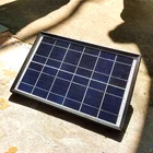 Wholesale good price glass laminated plastic case small size 6W 6V solar pv panel