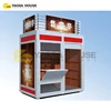 Mobile luxury container home prefabricated modular home for selling stall